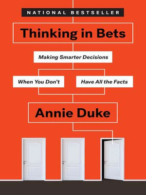 cover image of Thinking in Bets